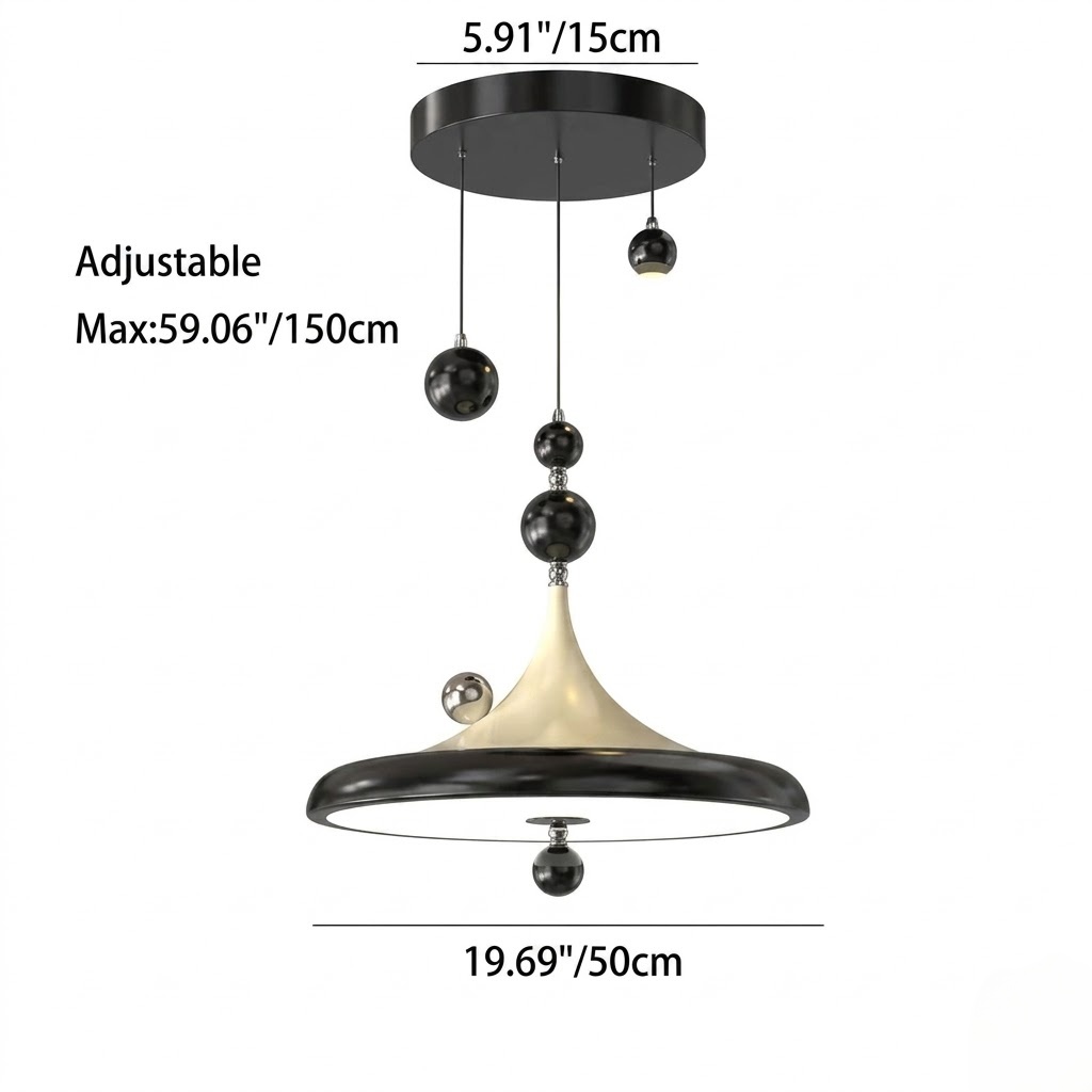 Modern Metal Multi-Sphere LED Pendant Light for Dining Room