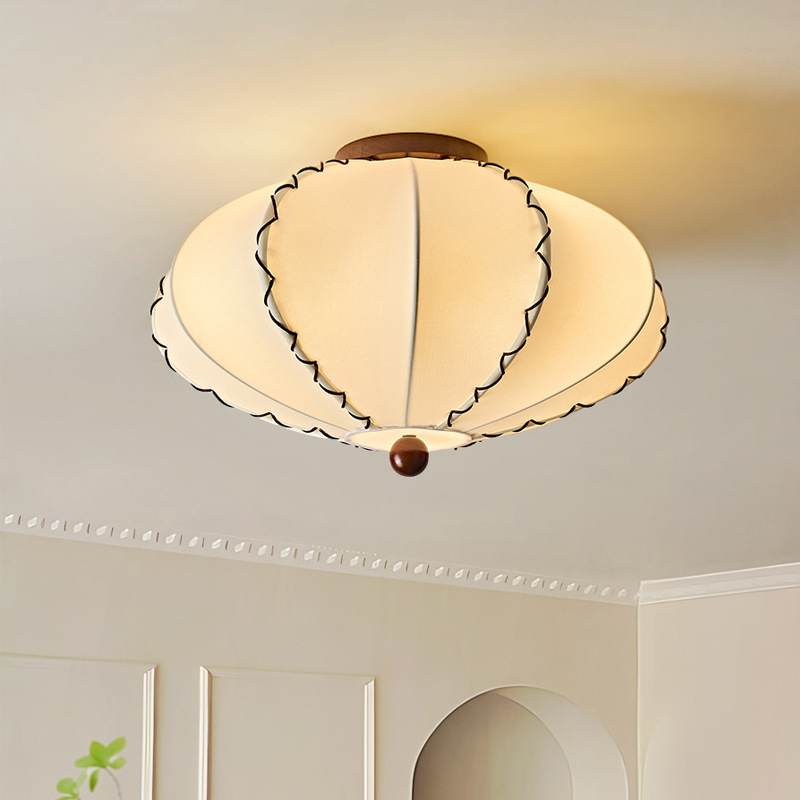 Retro Creative Fabric Ceiling Light for Bedroom