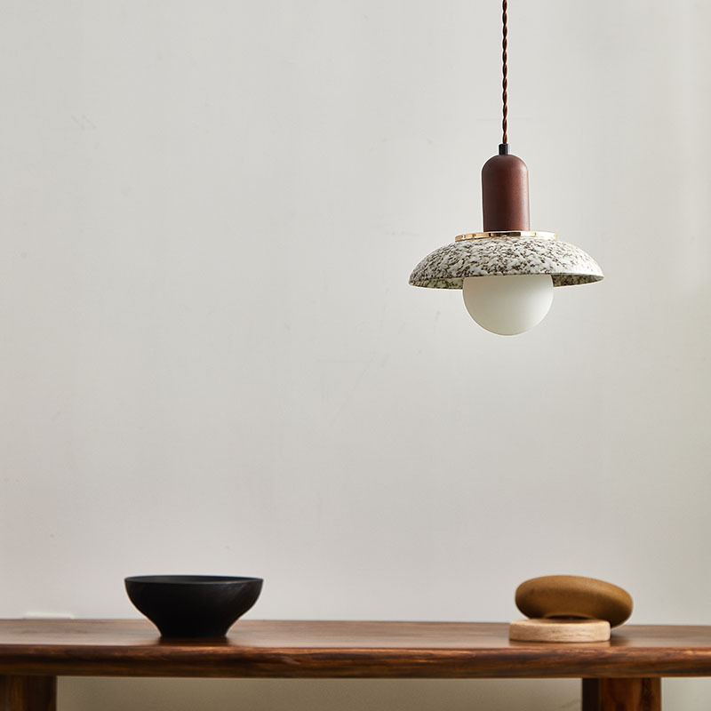 Retro Ceramic Small Pendant Light for Bedside Lamp