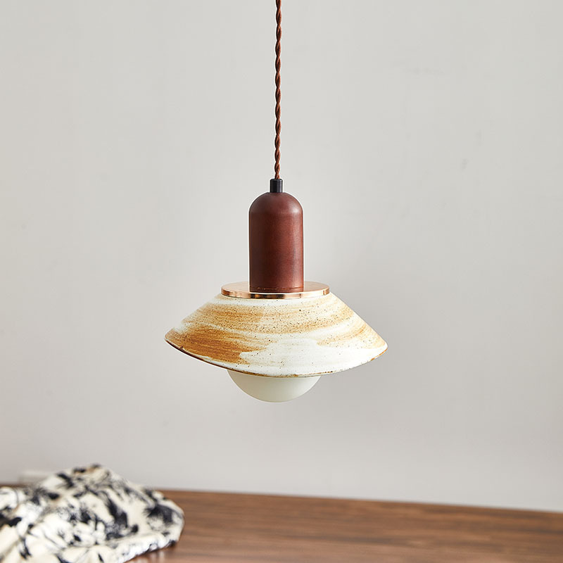 Japanese Ceramic Pendant Light  for Bedroom