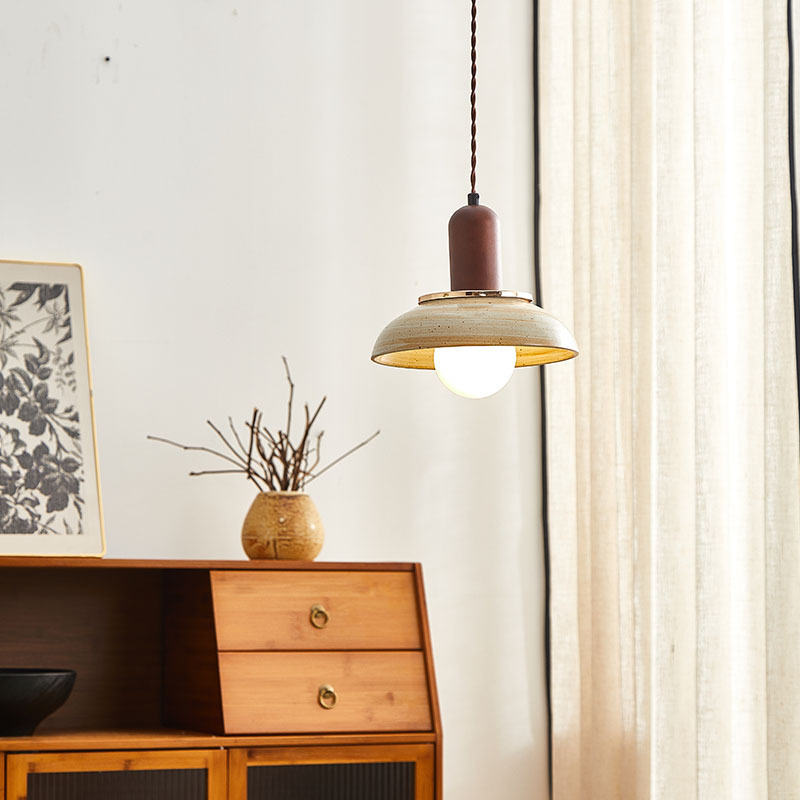 Japanese Retro Ceramic Small Pendant Lamp
