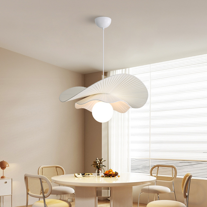 French Nordic Style Fabric Pendant Light for Living Room and Bedroom