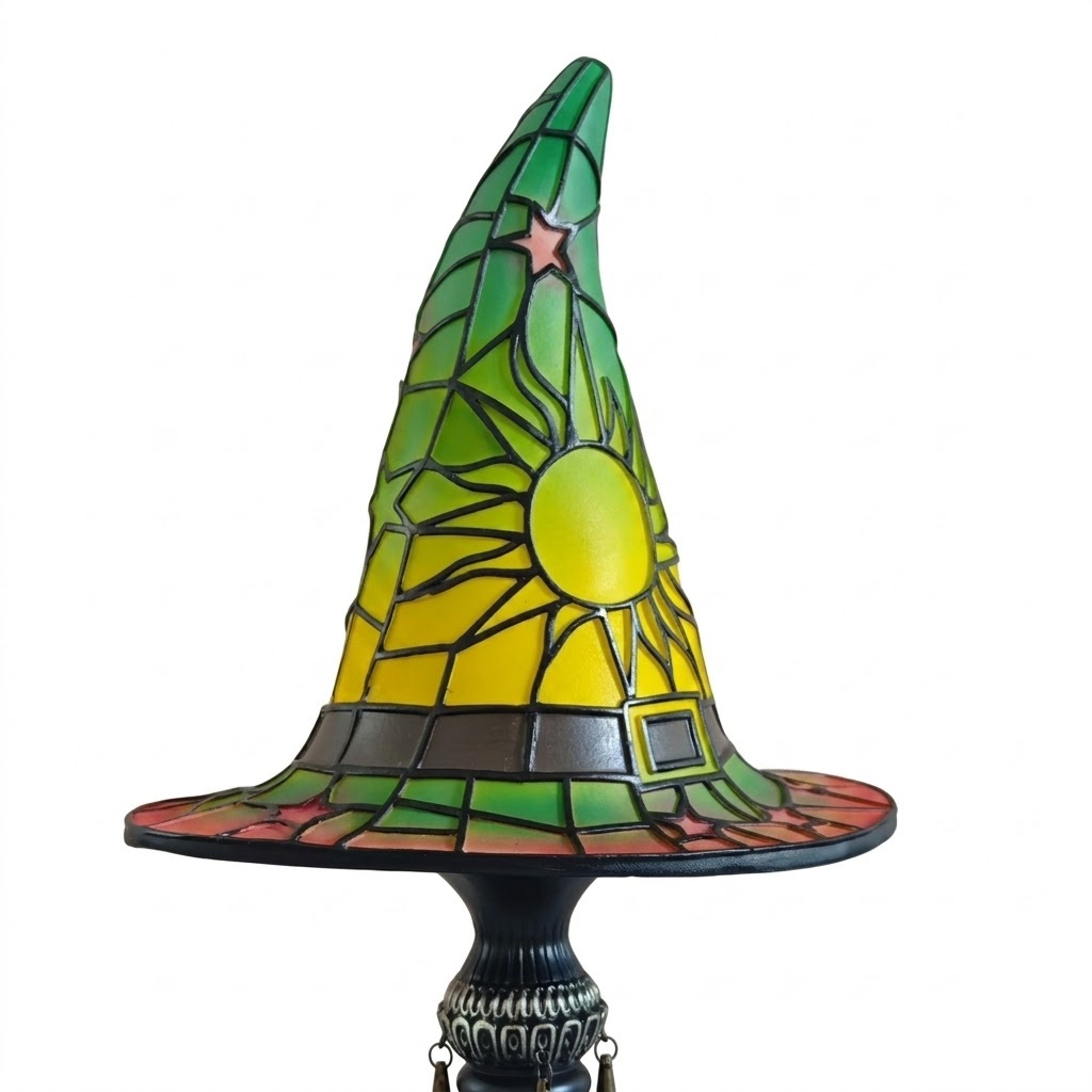 🪄 Halloween Witch Hat Lamp – USB LED Tabletop Night Light
