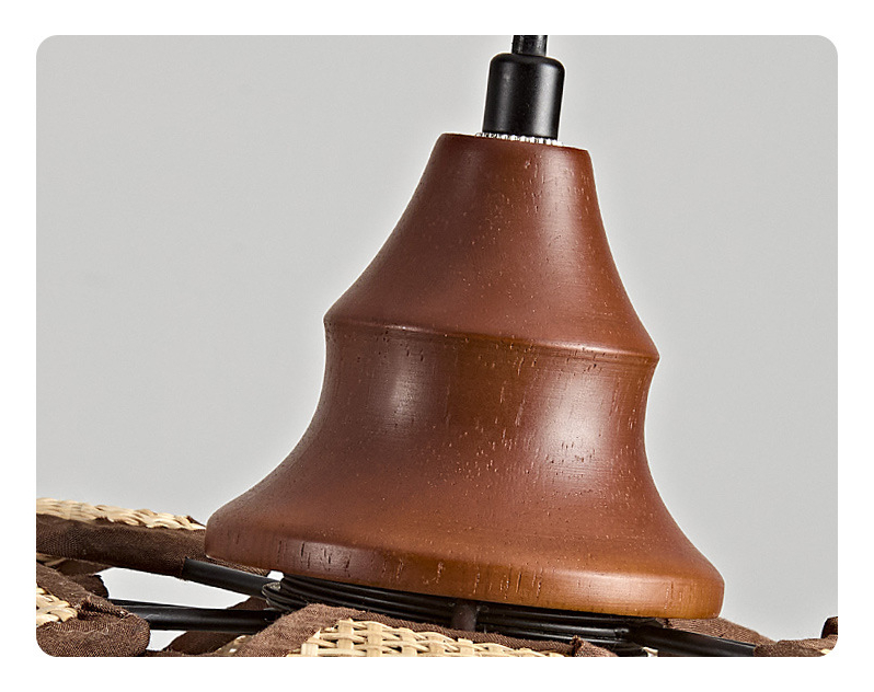 Creative Rattan Petal Pendant Lamp