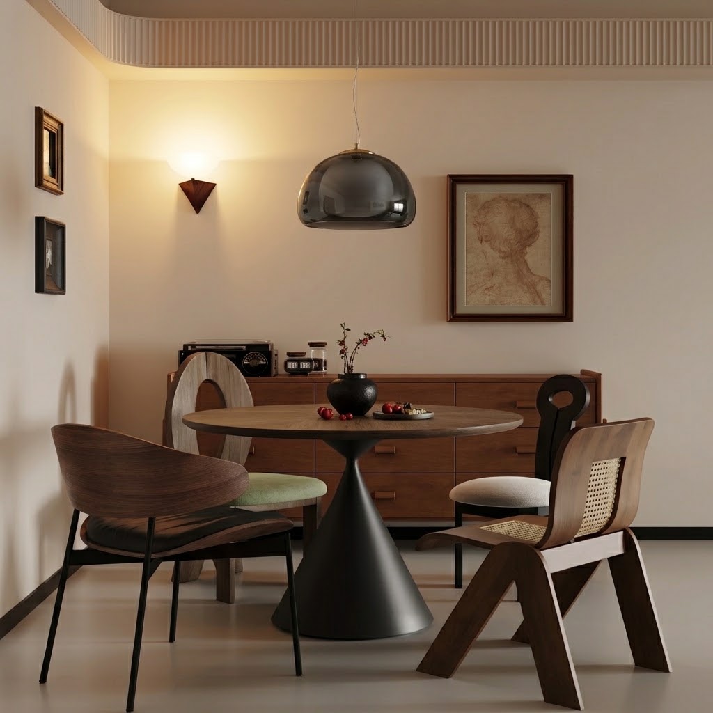 Modern Double Layer Glass Pendant Light Brass Dome Hanging Fixture