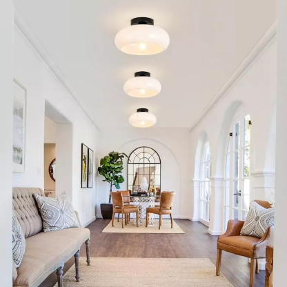 Ozimo Mid-Century Vintage Semi Flush Mount Ceiling Light