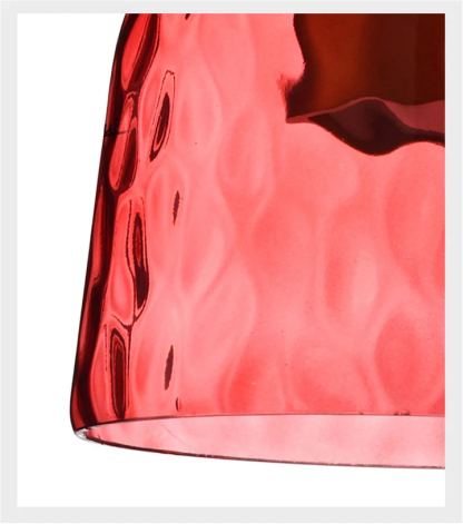 VINTAGE COLORED GLASS PENDANT LIGHT 