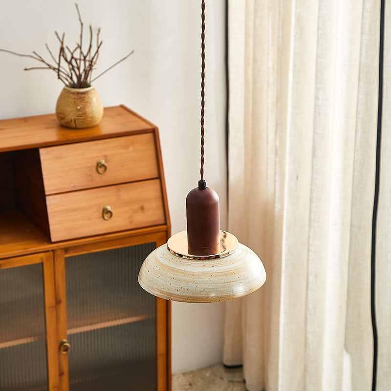 Japanese Retro Ceramic Small Pendant Lamp