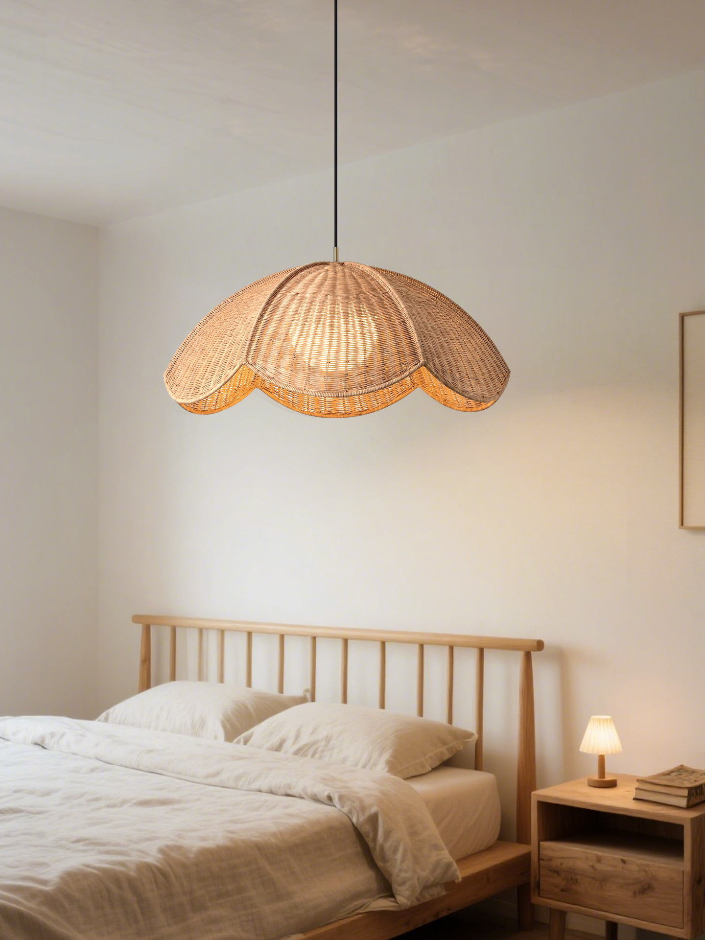 Japanese Wabi-Sabi Style Retro Pendant Light for Dining Room Bedroom Living Room