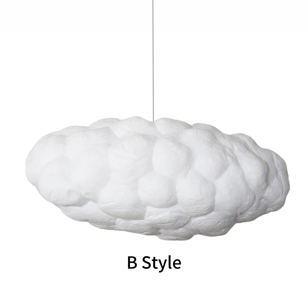 Contemporary Style Cloud Pendant Light Fixture Cotton 1/2/4-Light Dining Room Ceiling light-labpiecesign