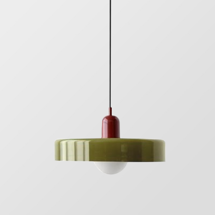 2 Heads Modern Bauhaus Glass Pendant Light