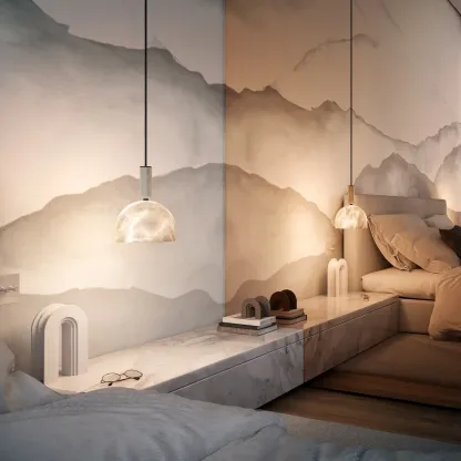 Blair Alabaster Pendant Light-labpiecesign