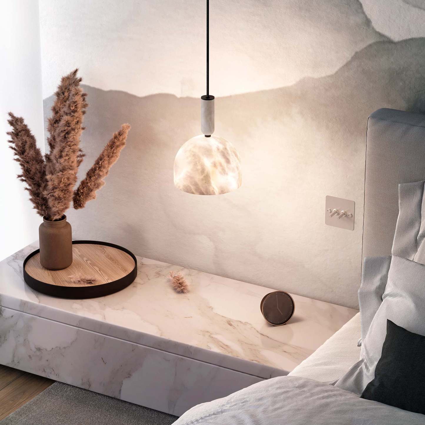 Blair Alabaster Pendant Light-labpiecesign