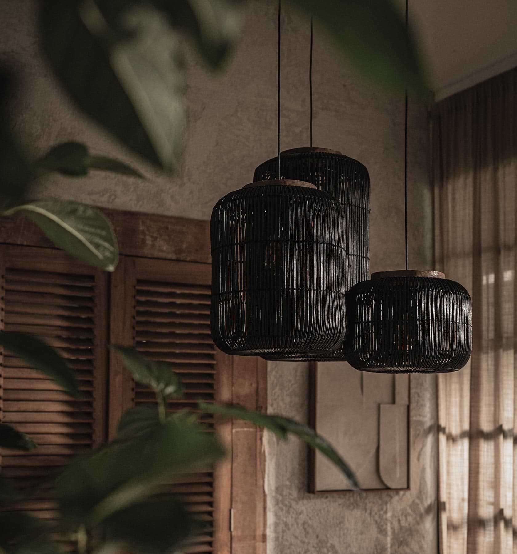 Barrel Hanging Lamp Charcoal-labpiecesign
