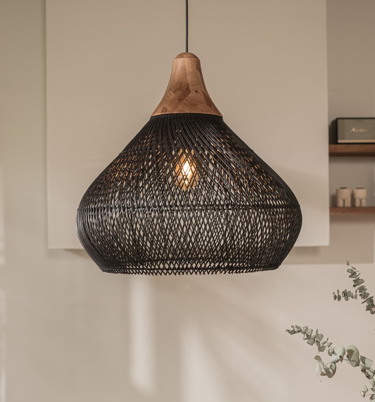 Japandi Lighting Wabi-sabi Style Bright Drum Lamp Pendant lampshade