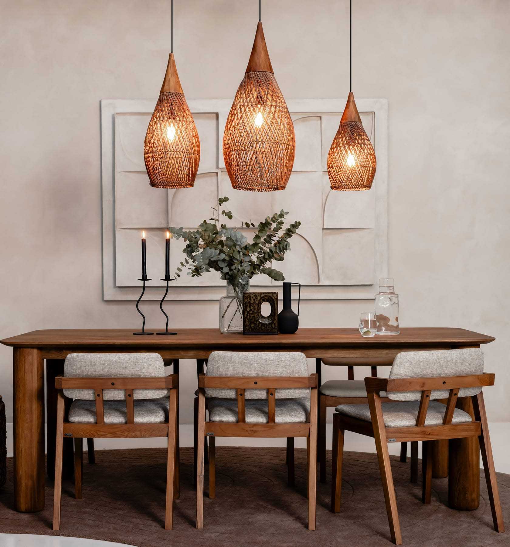 Japandi Lighting Wabi-sabi Style Bright Drum Lamp Pendant lampshade