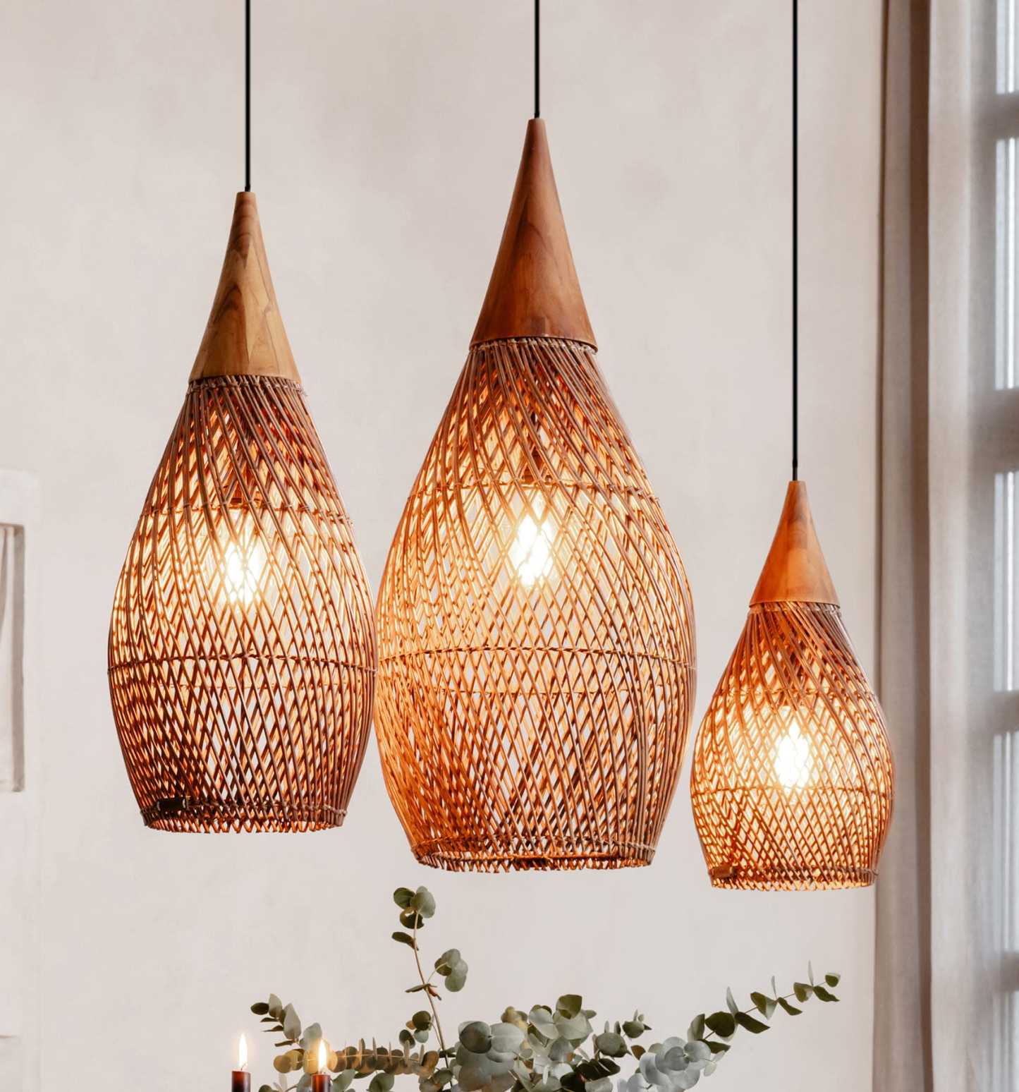Japandi Lighting Wabi-sabi Style Bright Drum Lamp Pendant lampshade