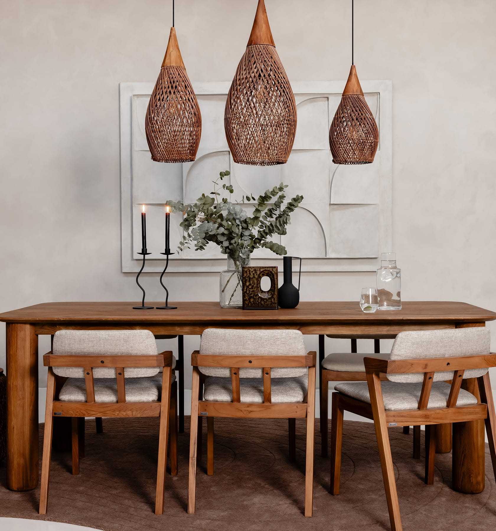 Japandi Lighting Wabi-sabi Style Bright Drum Lamp Pendant lampshade