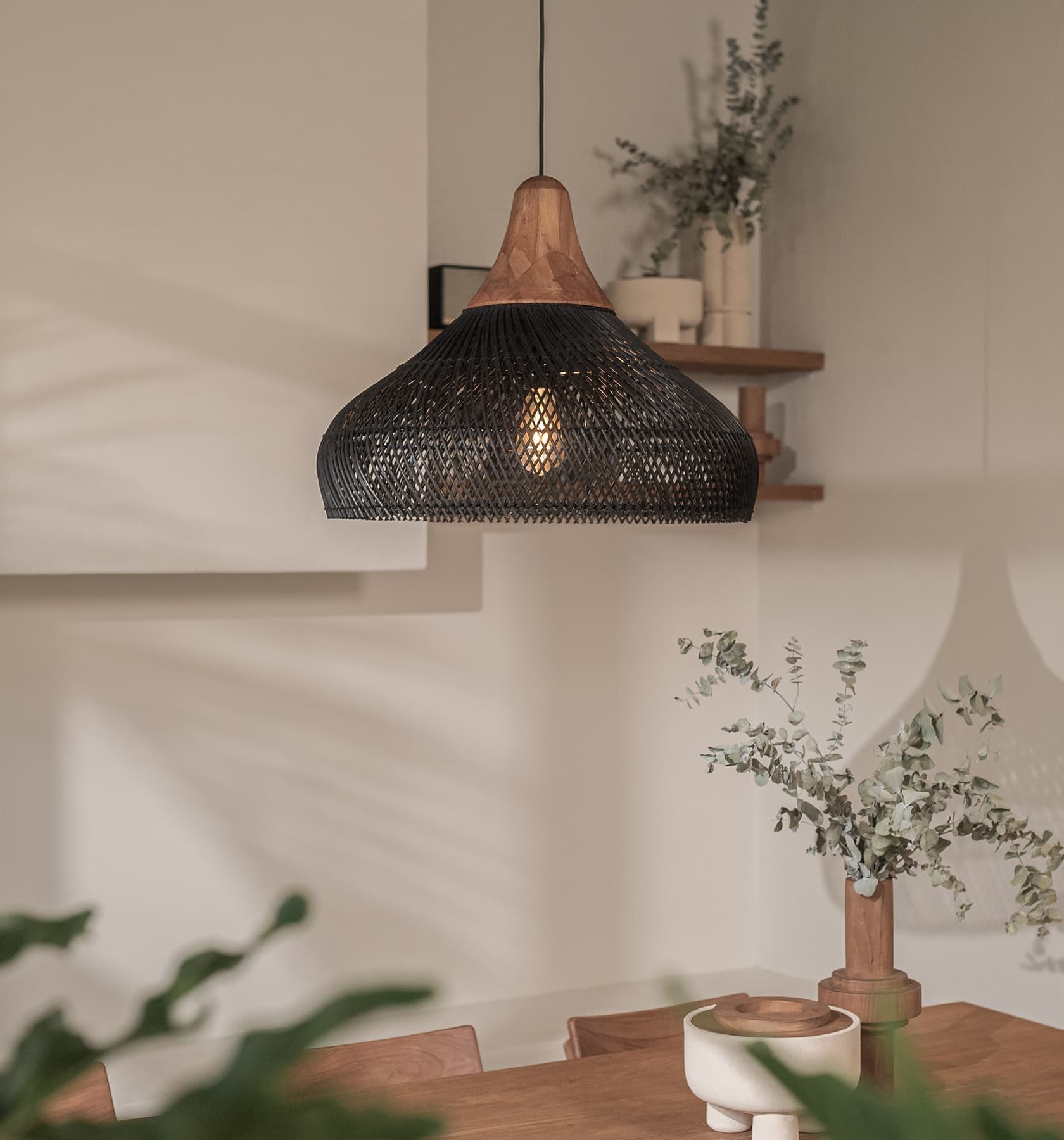 Japandi Lighting Wabi-sabi Style Bright Drum Lamp Pendant lampshade