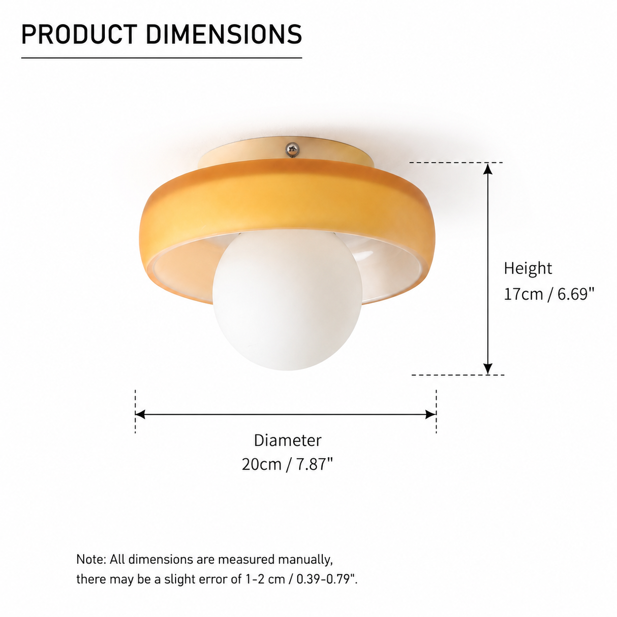 Modern Glass Flush Mount Ceiling Light for Bedroom Hallway Balcony