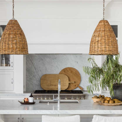Natural Rattan Pendant Light-labpiecesign
