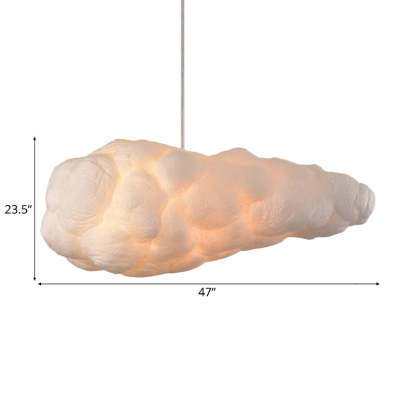 Contemporary Style Cloud Pendant Light Fixture Cotton 1/2/4-Light Dining Room Ceiling light-labpiecesign