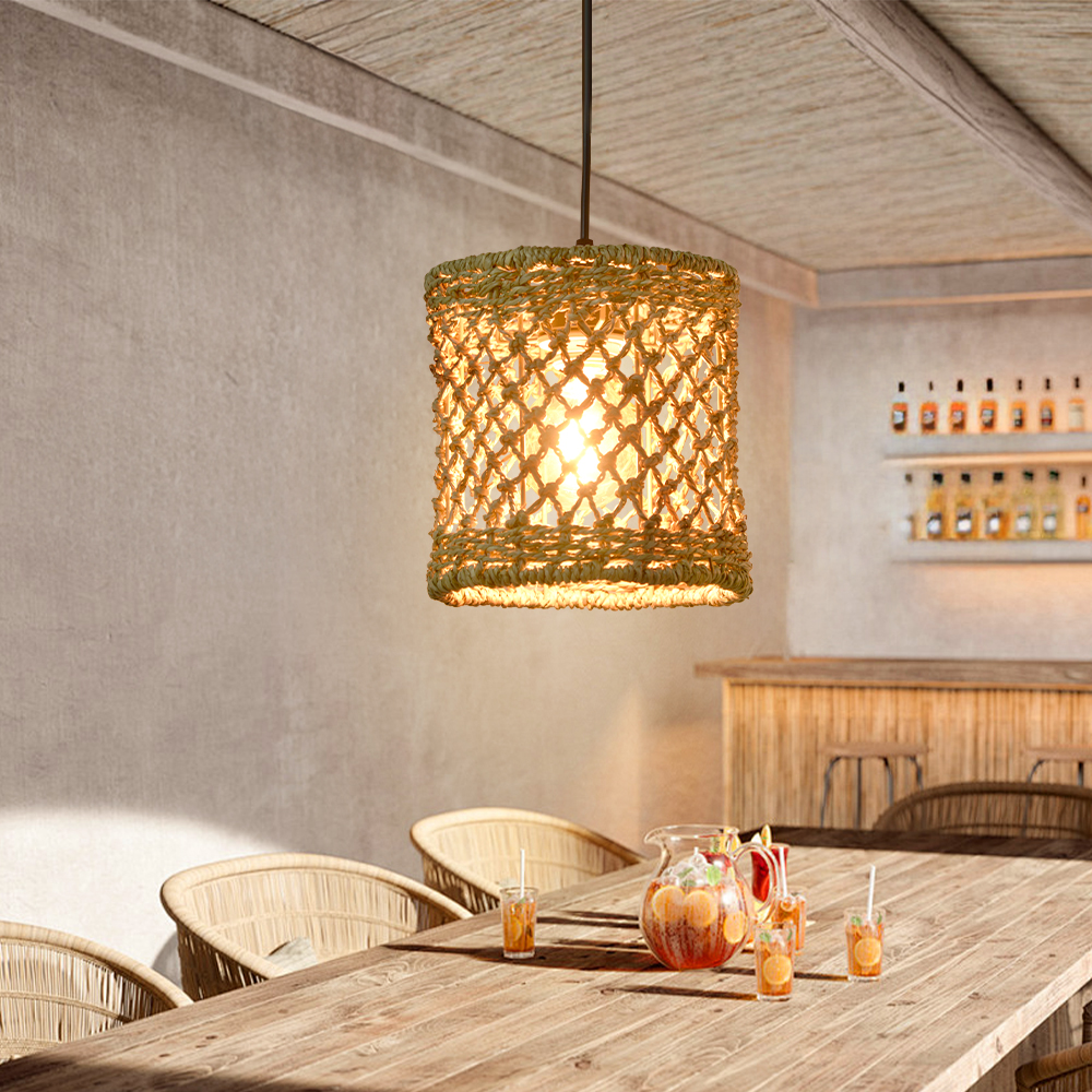 Various styles 3 light straw pendant light