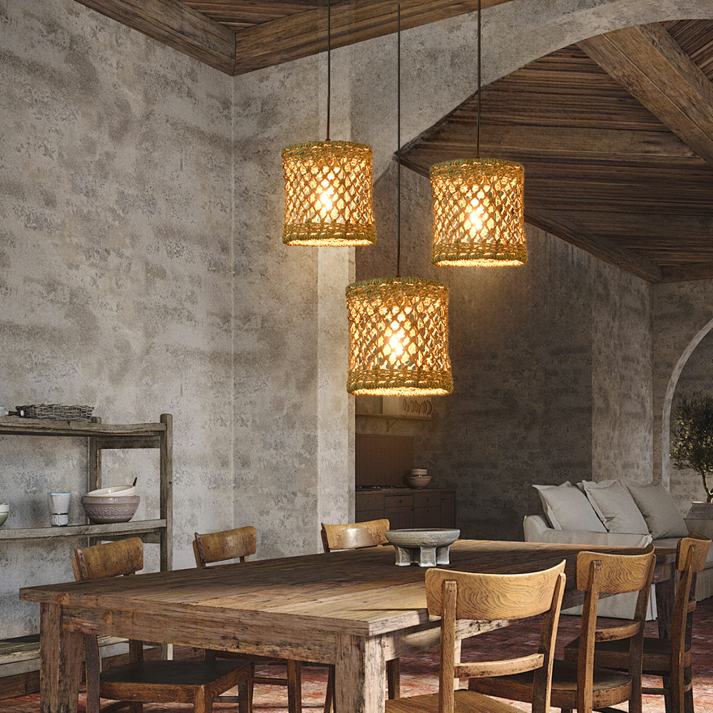 Stylish Straw Pendant Light - Labpiecesign