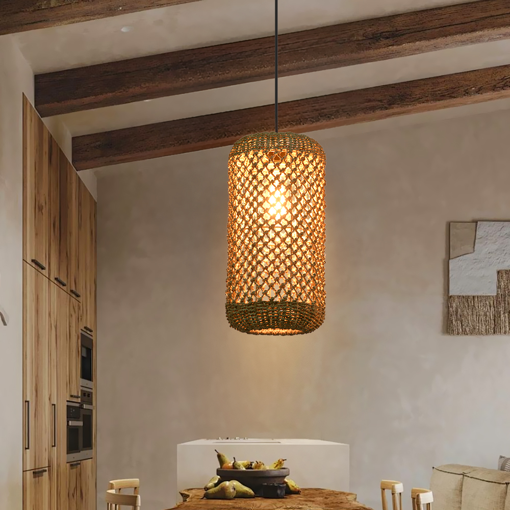 Various styles 3 light straw pendant light