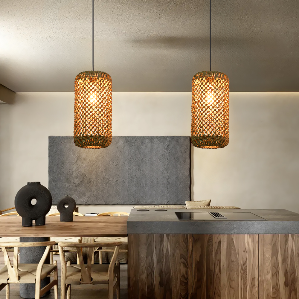 Various styles 3 light straw pendant light