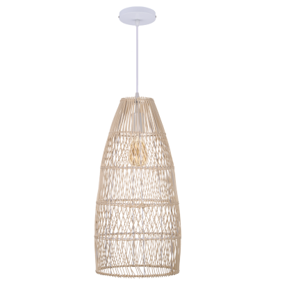Wabi-sabi style hand-woven rattan lamp-labpiecesign