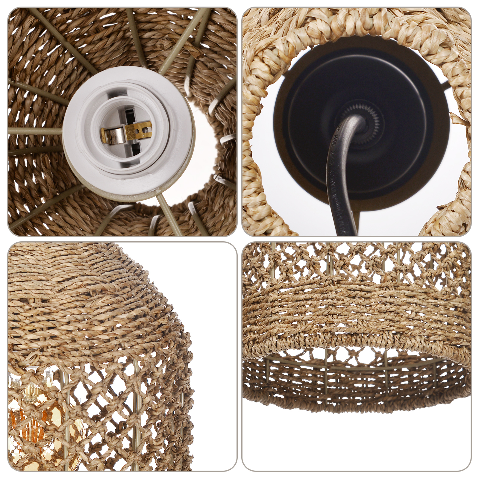 Rattan Pendant Light for Vintage Farmhouse Restaurant