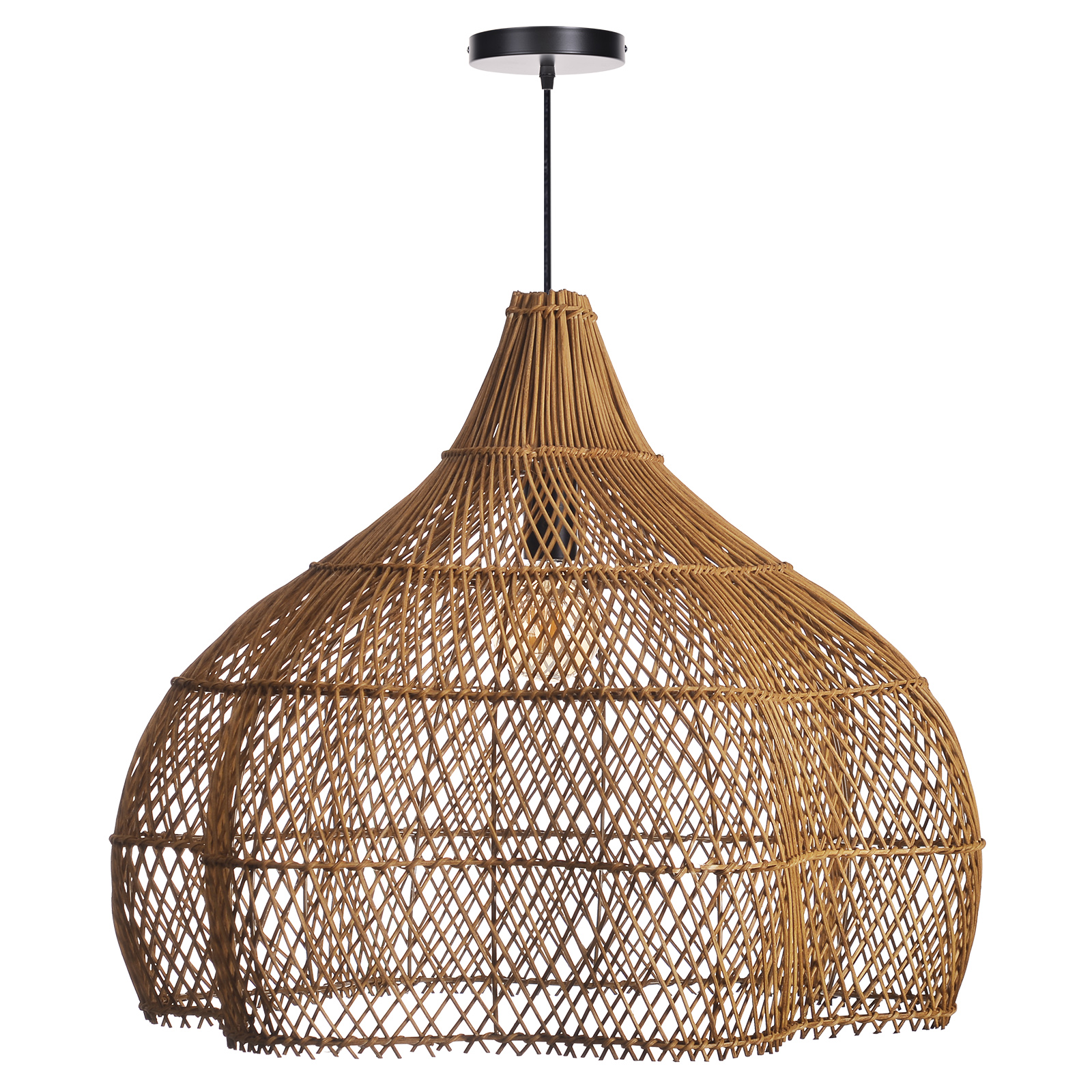 Wicker Pendant Shade outdoor rattan lamp 