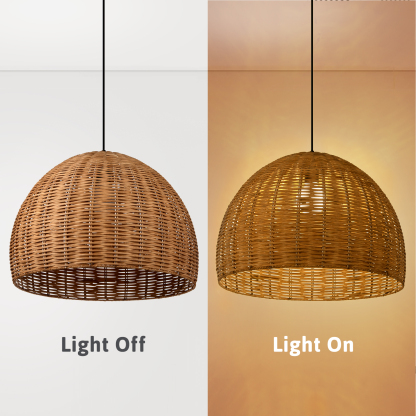 Basket bamboo pendant light labpiecesign wabi sabi style vintage decor-labpiecesign