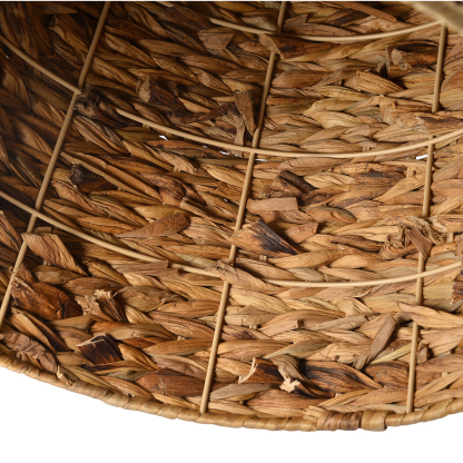 Natural Basket Seagrass Woven Pendant Light Boho Design Hanging Lamp-labpiecesign