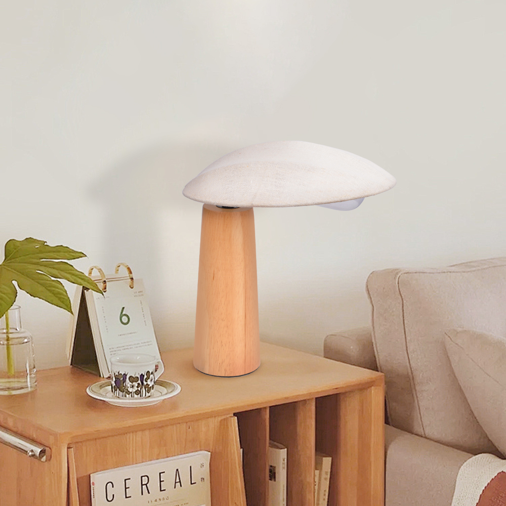 Wabi-sabi Table Lamp Simple Solid Wood Bedroom Bedside Desk Lamp