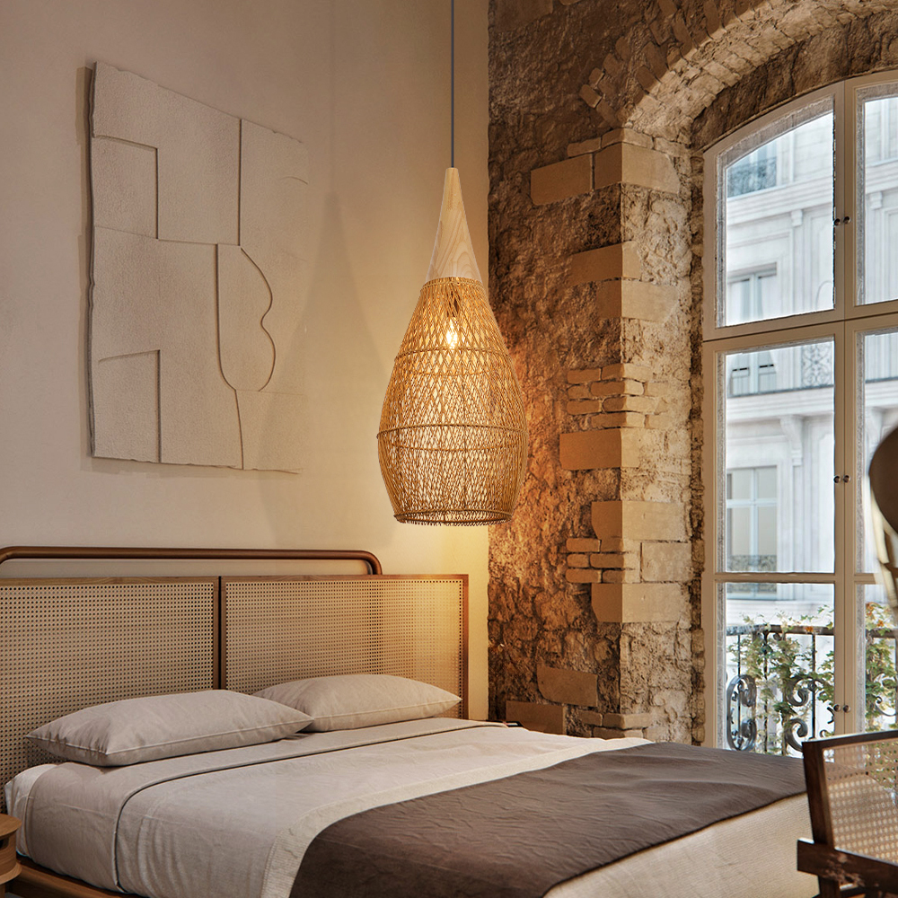 Japandi Lighting Wabi-sabi Style Bright Drum Lamp Pendant lampshade