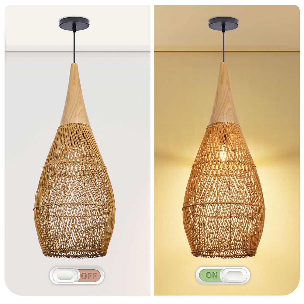 Japandi Lighting Wabi-sabi Style Bright Drum Lamp Pendant lampshade