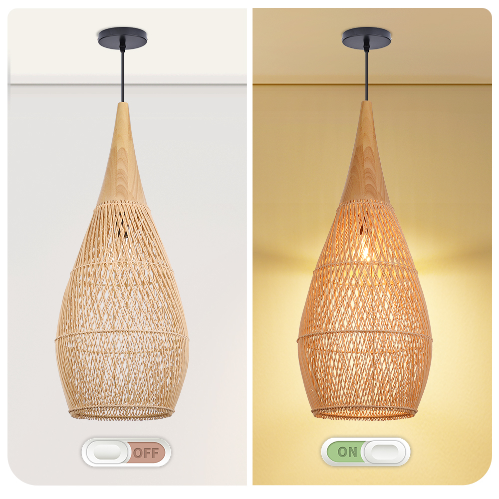 Japandi Lighting Wabi-sabi Style Bright Drum Lamp Pendant lampshade