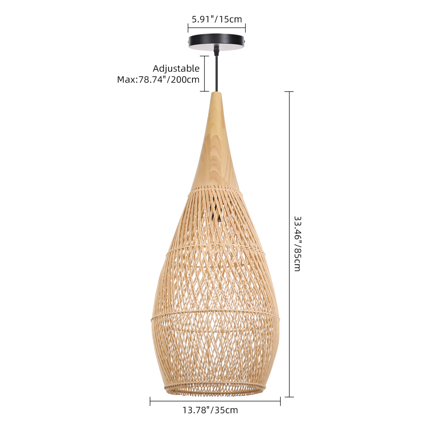 Wabi-sabi Style Bright Drum Lamp Pendant lampshade