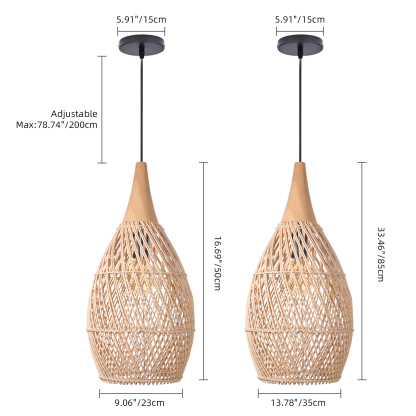 Wabi-sabi Style Bright Drum Lamp Pendant lampshade-labpiecesign