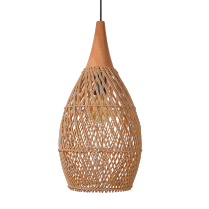 Wabi-sabi Style Bright Drum Lamp Pendant lampshade-labpiecesign