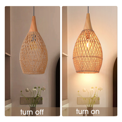 Wabi-sabi Style Bright Drum Lamp Pendant lampshade-labpiecesign