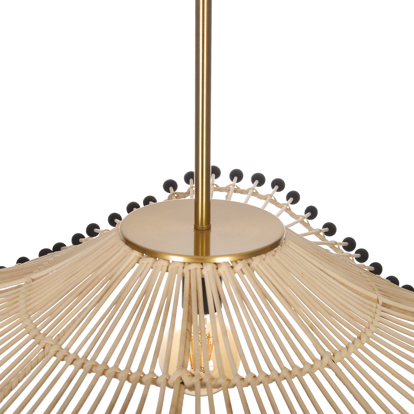Retro Handmade Rattan Art Lamp Southeast Asian Style Pendant Light