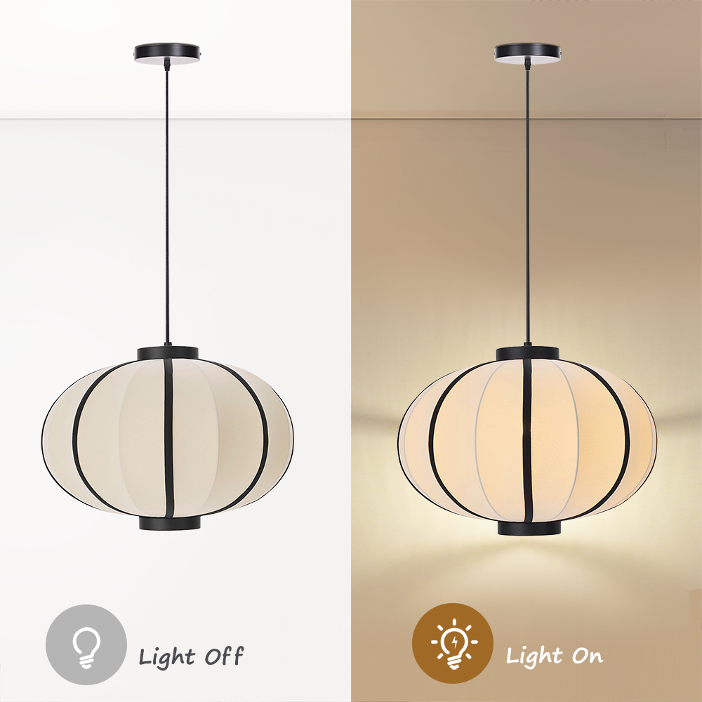 Modern Oriental Lantern Pendant Lamp Japanese Hanging Light