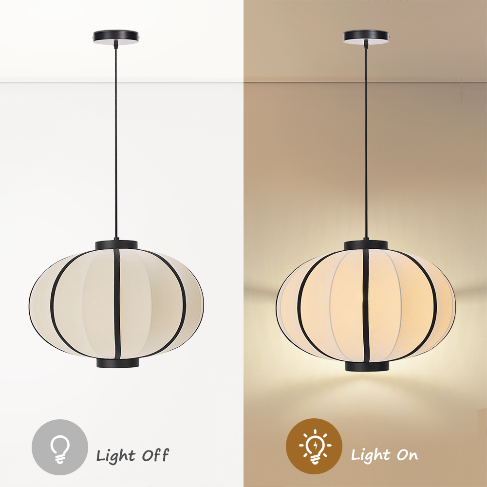 Modern Oriental Lantern Pendant Lamp Japanese Hanging Light