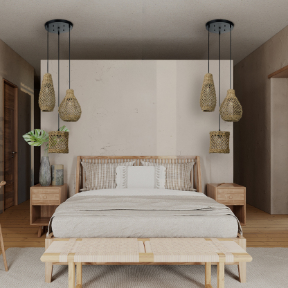 Various styles 3 light straw pendant light-labpiecesign