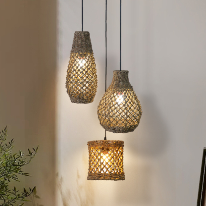 Various styles 3 light straw pendant light-labpiecesign