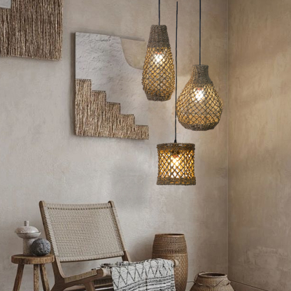 Various styles 3 light straw pendant light-labpiecesign