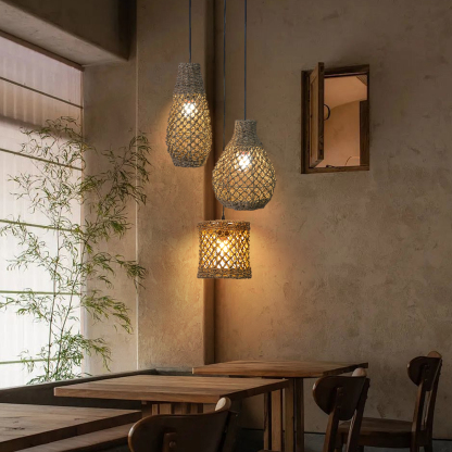 Various styles 3 light straw pendant light-labpiecesign